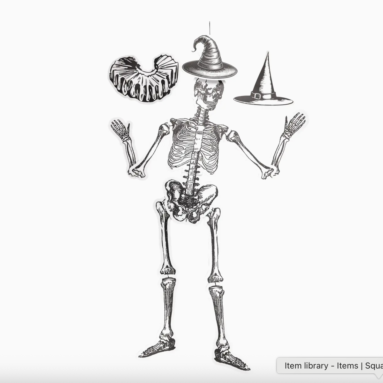 Dancing Paper Skeletons